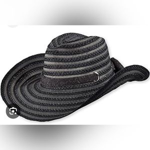 Pistil Paloma NWT Sun Hat Black Grey One Size 22-23.6”